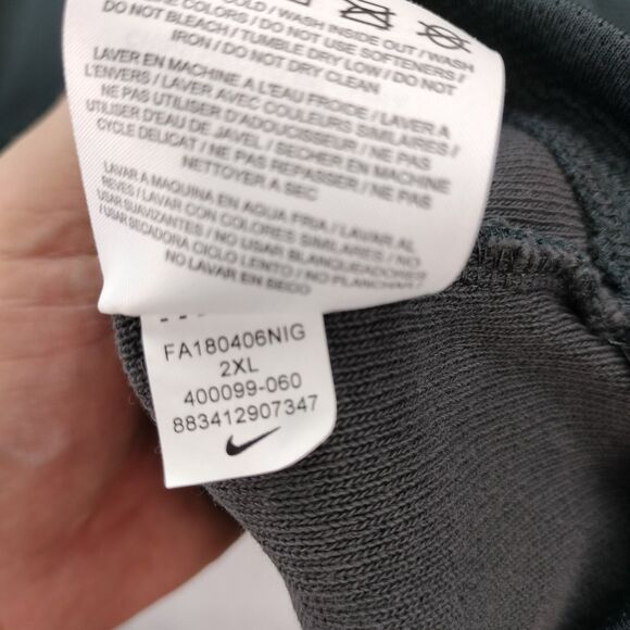 Nike Golf Jacket Men 2XL Black Long Sleeve 1/4 Zip Pullover Sport Cover Up 40009 - Picture 12 of 12